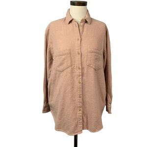 Madewell Sunday Shirt Two Pockets Pink XS